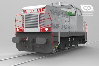 CFD Diesel Locomotive Type TRIAX with Electric Traction CFD Diesel Locomotive Type TRIAX with Electric Traction