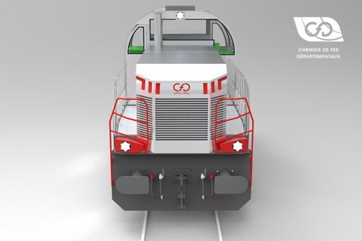 Front View CFD TRIAX Locomotive Front View CFD TRIAX Locomotive