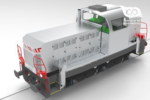 Perspective view TRIAX locomotive Perspective view TRIAX locomotive