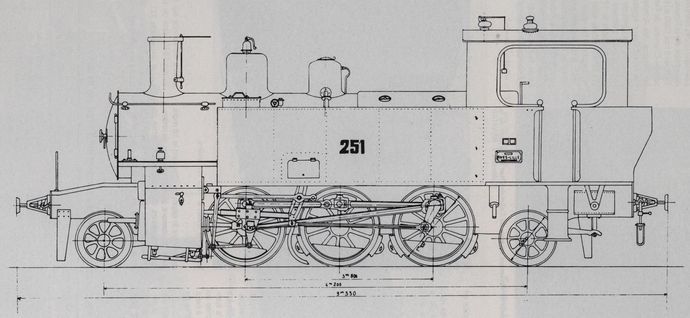 Plan of locomotive 131 type 250 Plan of locomotive 131 type 250