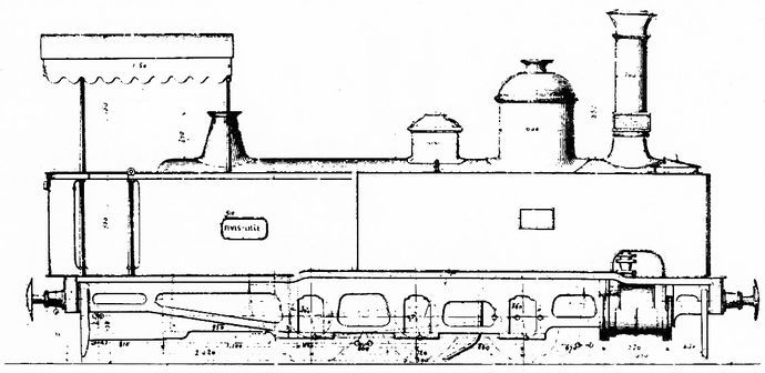 Plan of locomotive type 65 Fives-Lille 030 (Scale 1/43.5) Plan of locomotive type 65 Fives-Lille 030 (Scale 1/43.5)