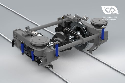 Single-axle CFD bogie for the light trains range | CFD